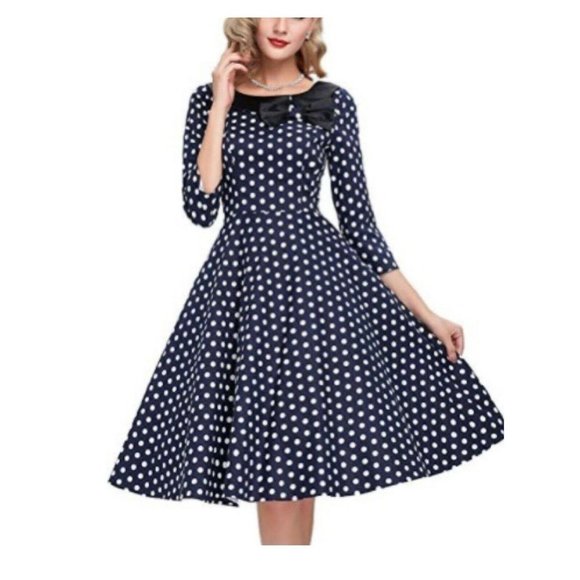 Belle Poque Dresses & Skirts - Belle Poque Polka Dot Rockabilly Flare Dress
